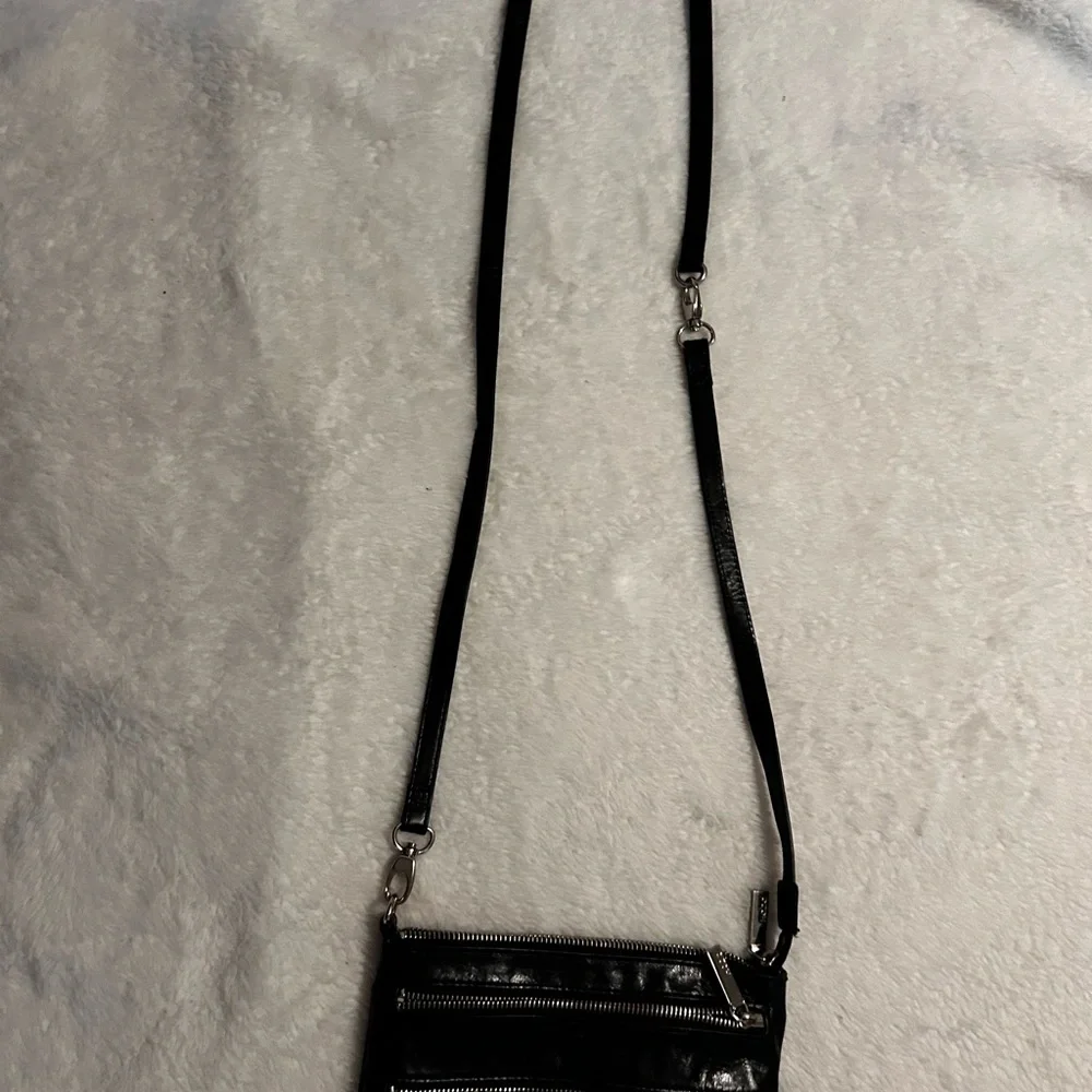 Vintage Hobo crossbody convertible Black Leather bag - Picture 9 of 10
